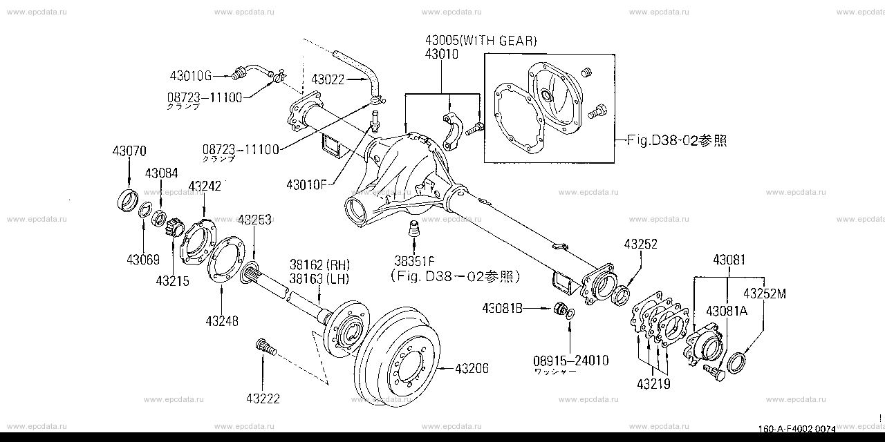 F4002 - rear axle (chassis)