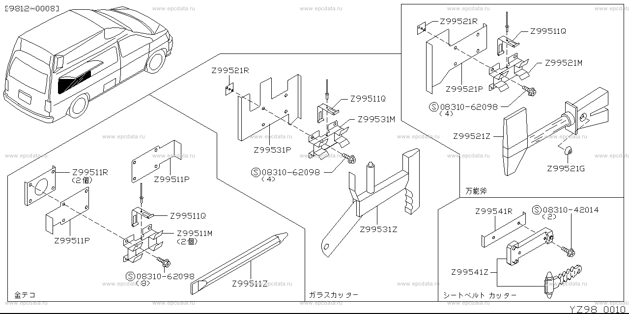 Z98 - key set & tool