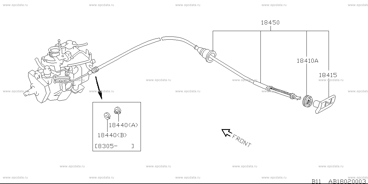 B1802 - choke & throttle control (chassis)