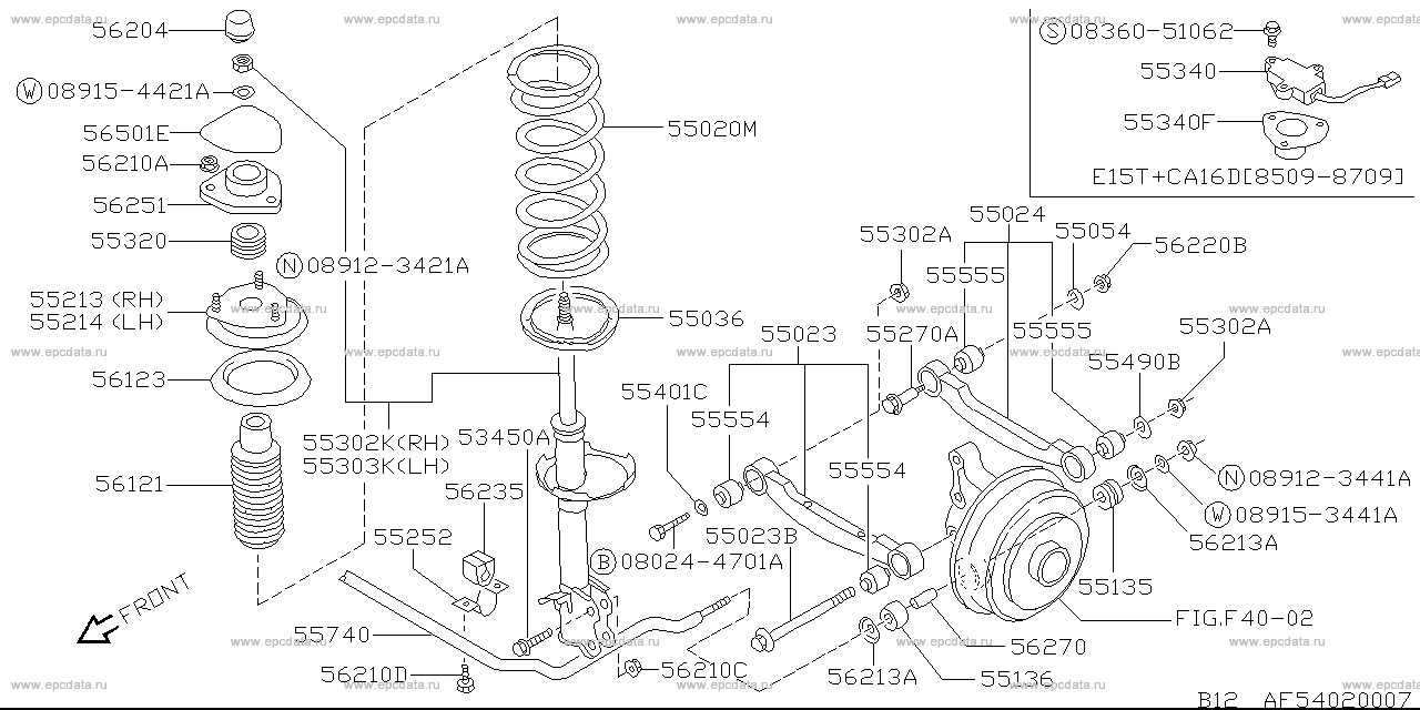 F5402 - rear suspension (chassis)