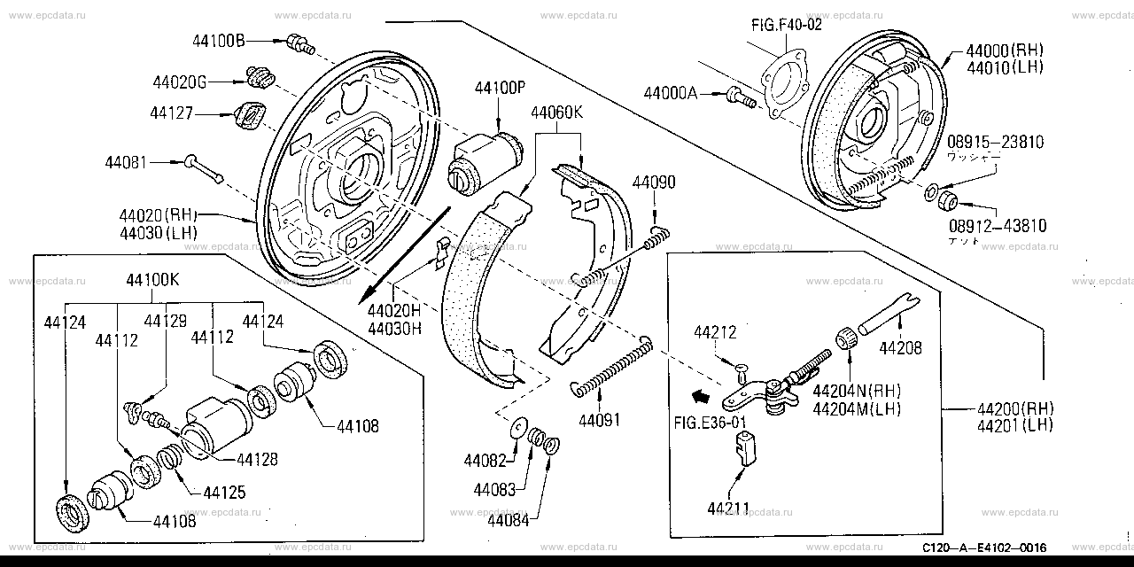 E4102 - rear brake (chassis)