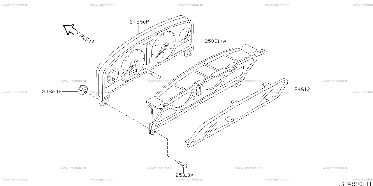 248 - meter & clock (Denso) for Serena TC24 Nissan Serena - Auto parts -  Amayama