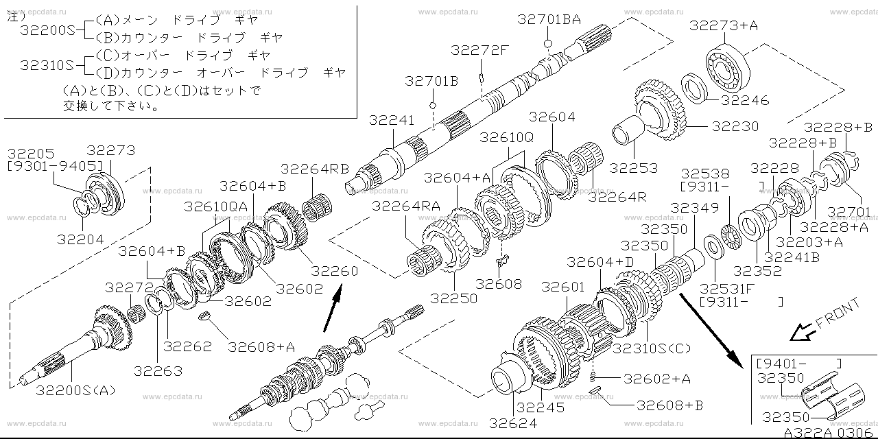 322 - transmission gear (unit)