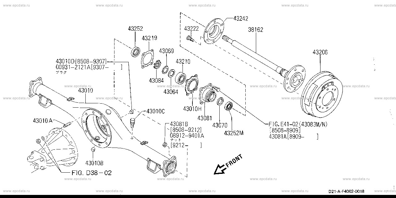 F4002 - rear axle (chassis)