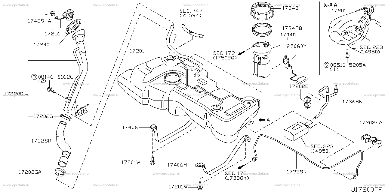 Nissan 17343 ax000 аналоги