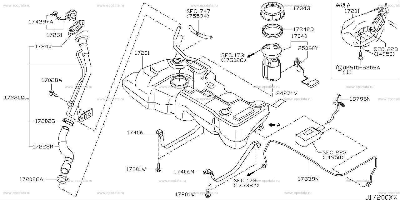 Nissan 17343 ax000 аналоги