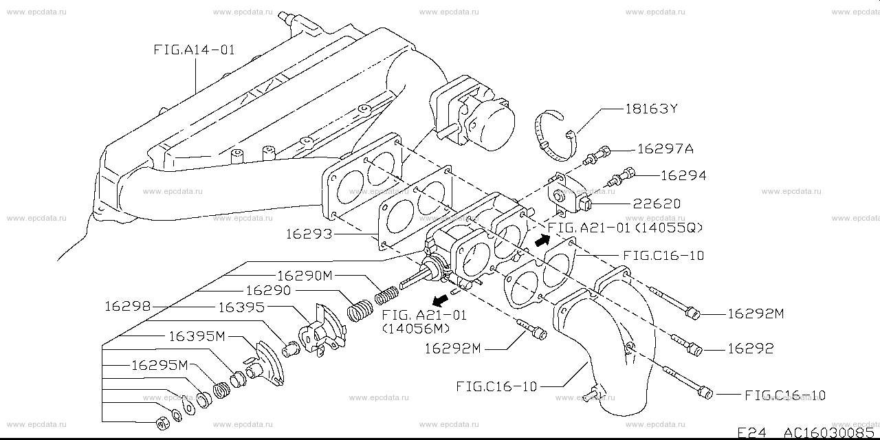 C1603 - throttle chamber & IAA unit (engine)