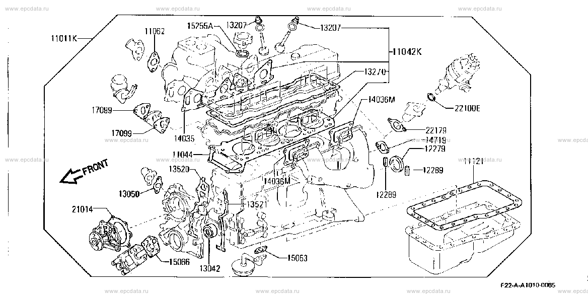 A1010 - engine gasket kit (engine)
