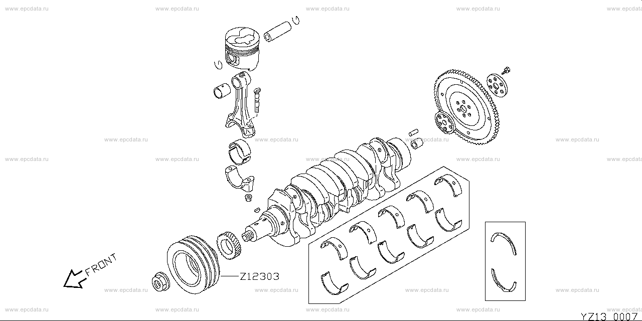 Z13 - engine drive parts 