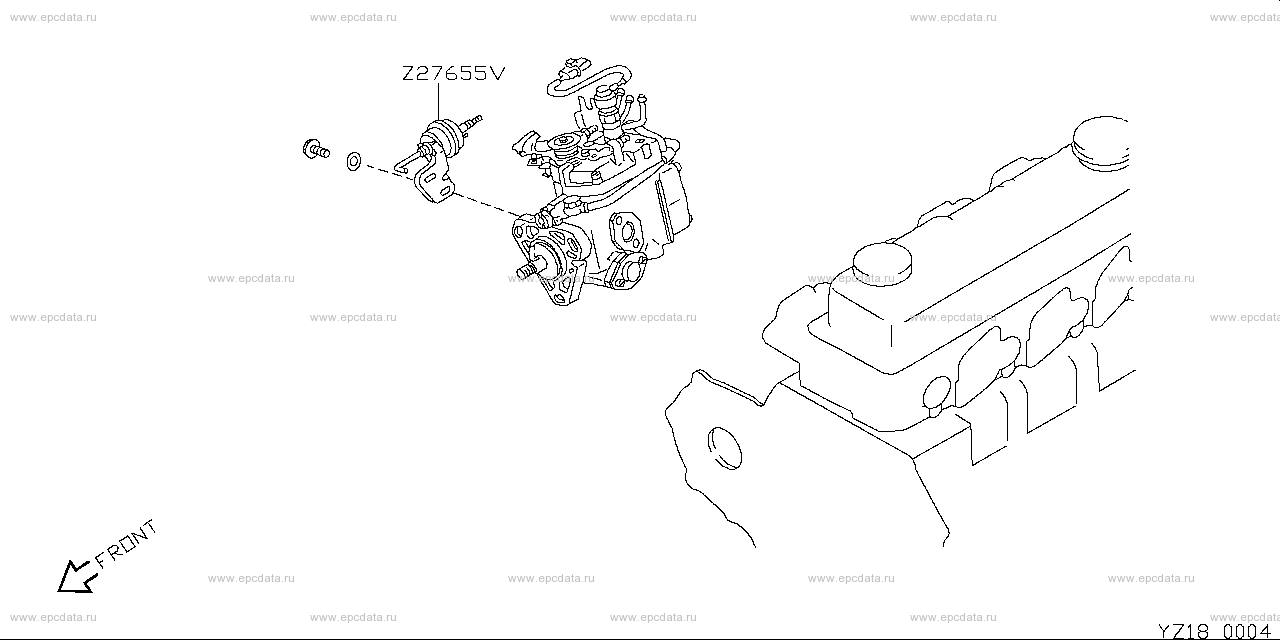 Z18 - fuel injection & accelerator linkage 