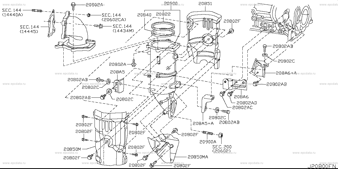 208 - catalyst converter (engine)