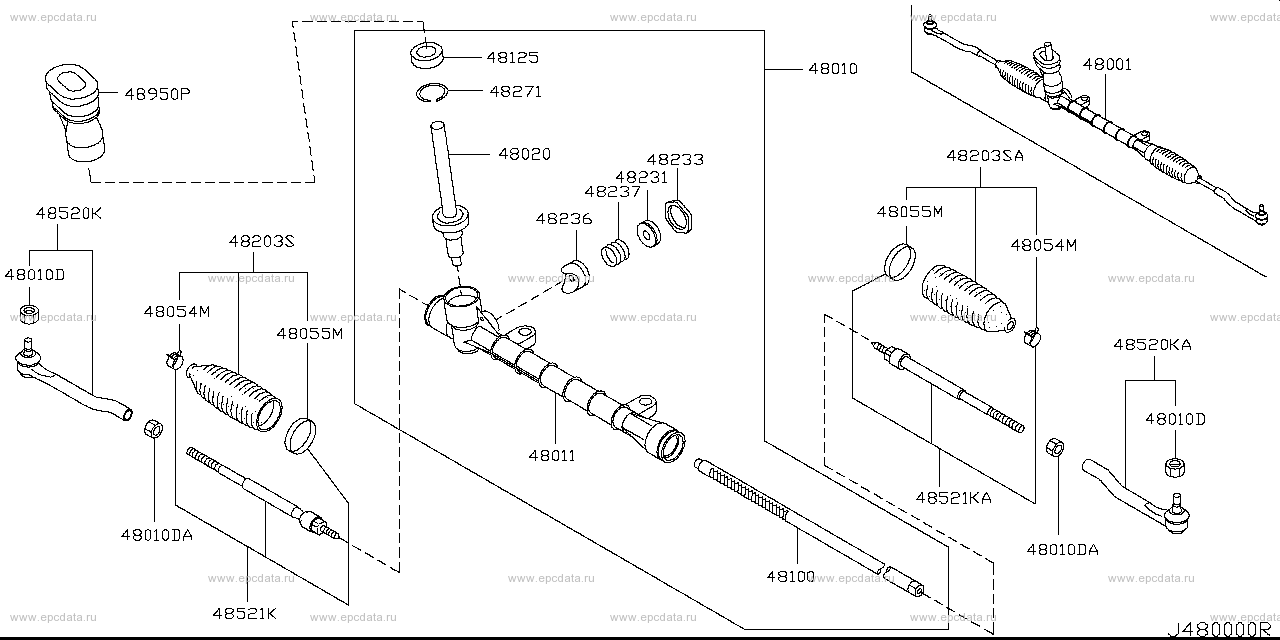 480 - manual steering gear (chassis)
