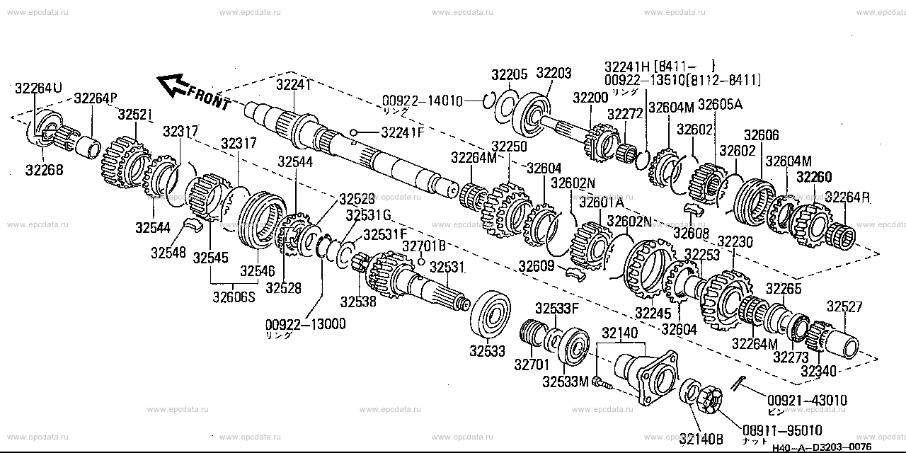 D3203 - transmission gear (unit)