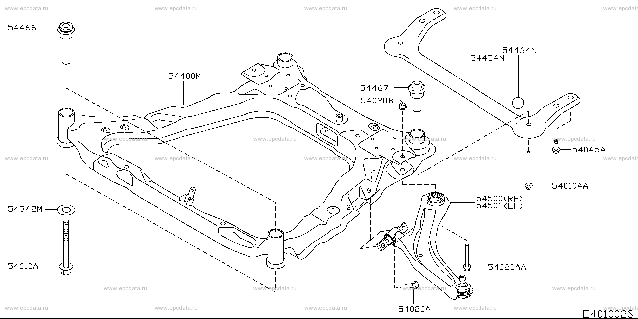 401 - front suspension (chassis)