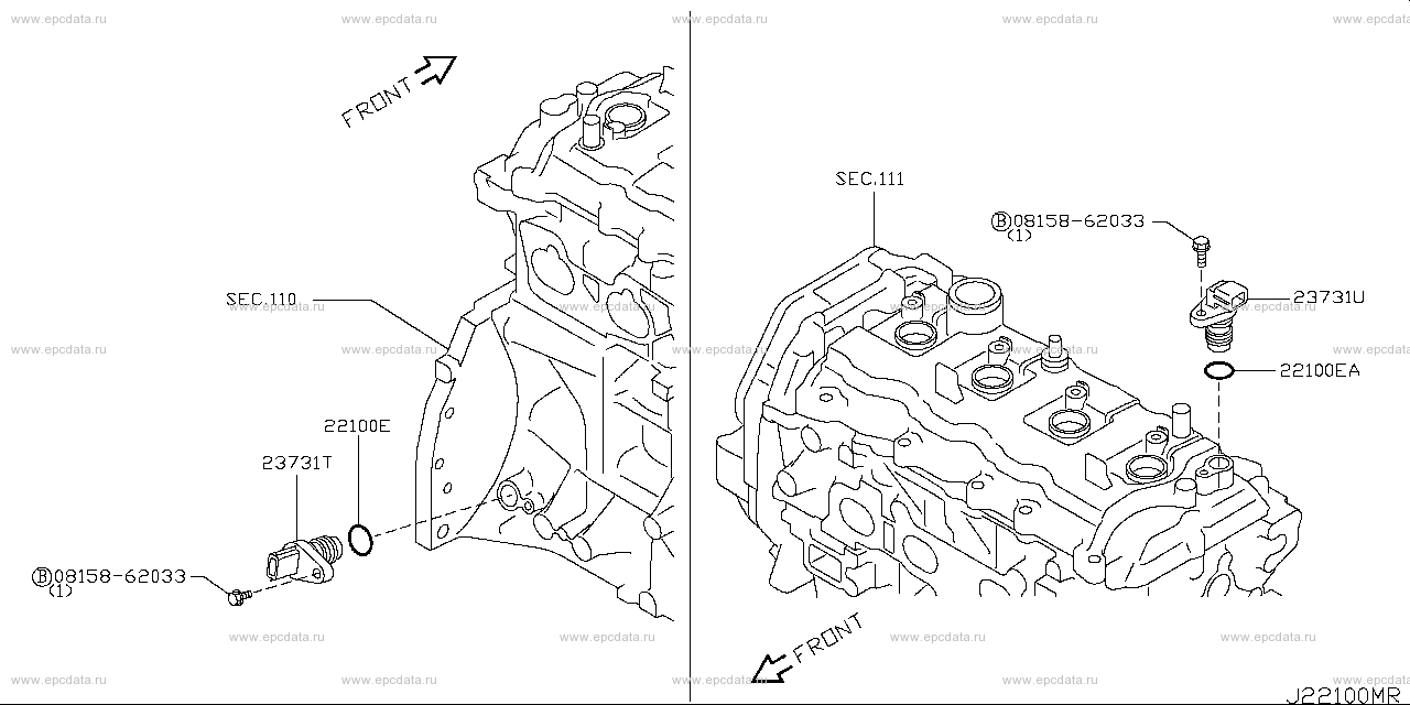 Distributor (engine) For Nissan Teana J32, 2 Generation 06.2008 - 05. 