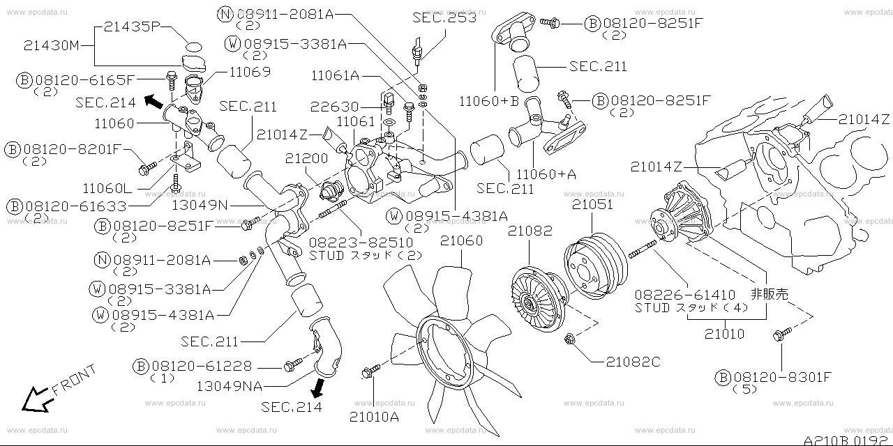 Water Pump & Cooling Fan & Thermostat (Engine)