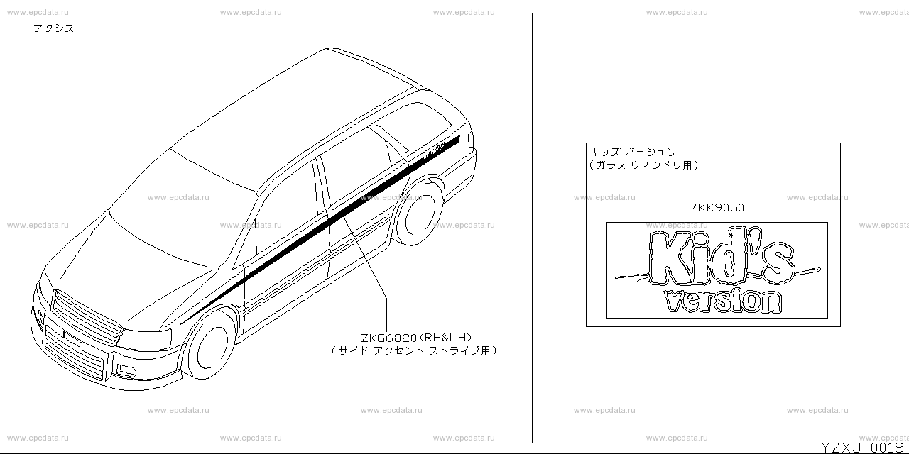 ZXJ - car life supplies emblem, stripe, sticker parts 