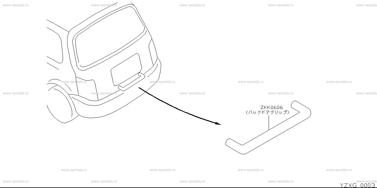 ZXG - car life supplies body rear parts 