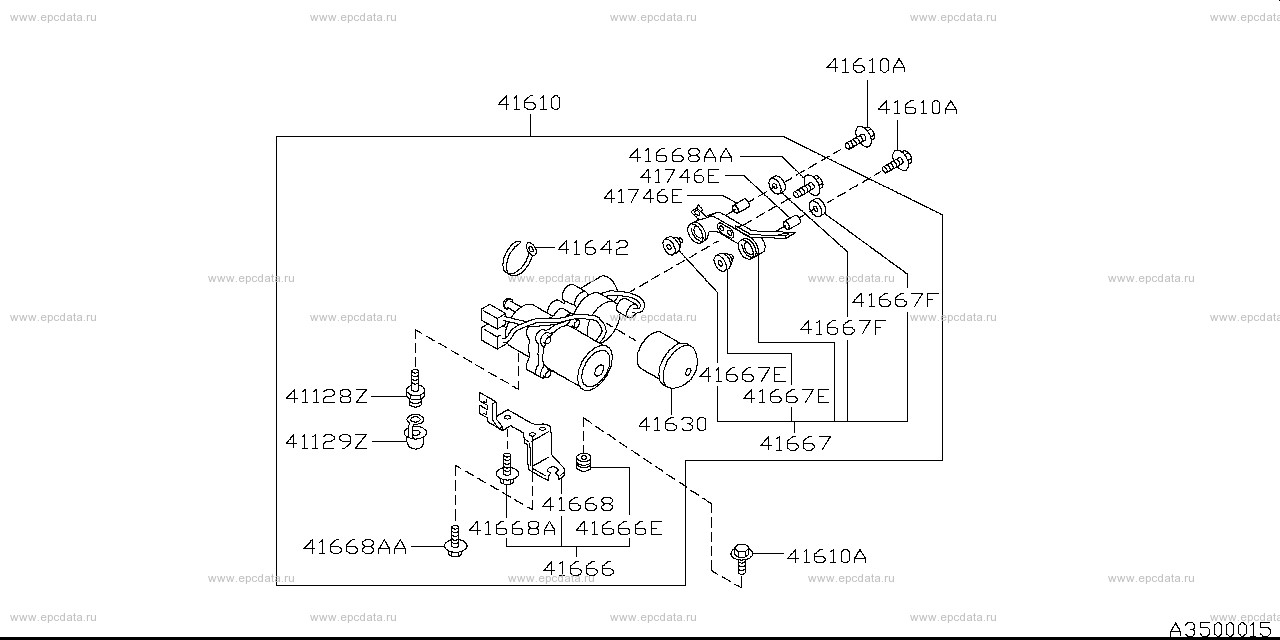 Applies: HI.4WD.RB20DT +RB26DTT; Description: ＥＴＳアクチュエーター; Period: 08.1989 - 08.1991