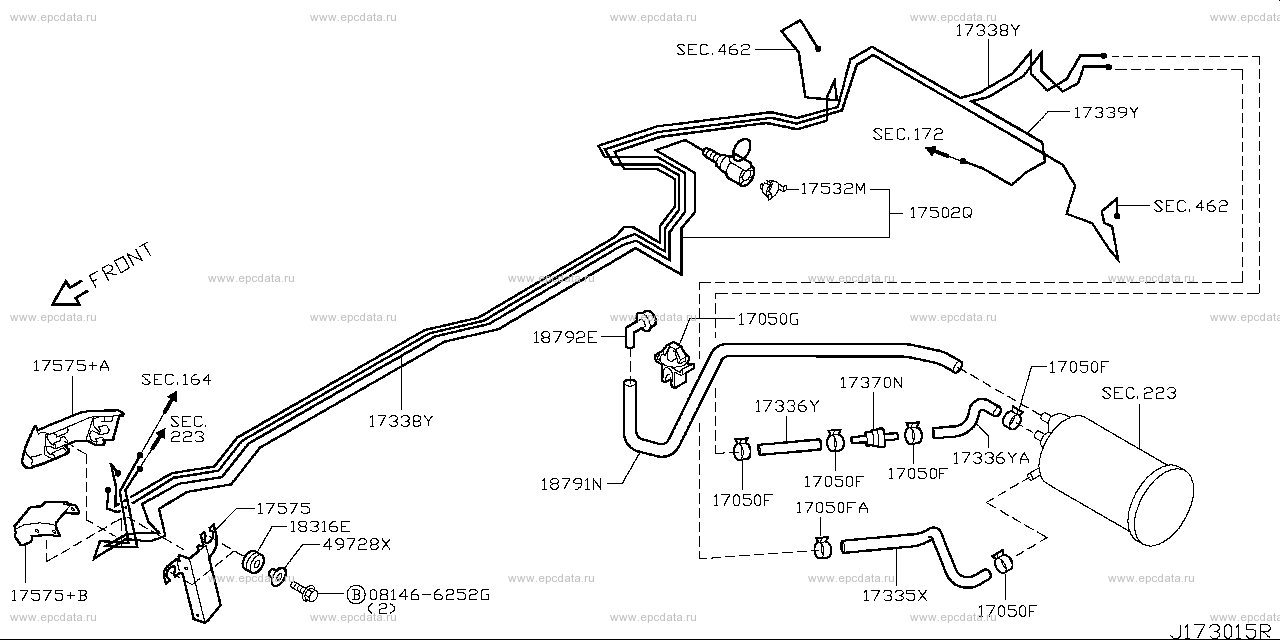 173 - fuel piping (chassis)