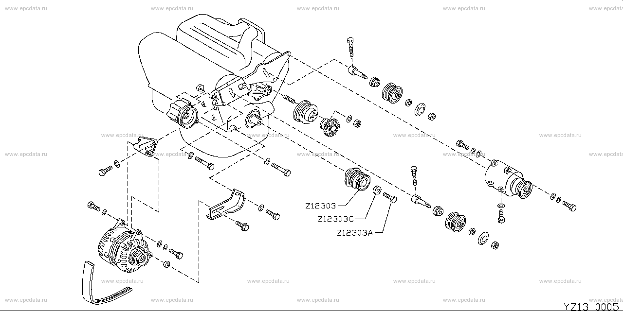 Z13 - engine drive parts 