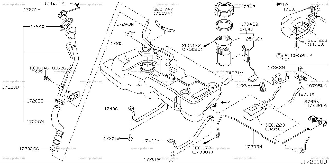 172 - fuel tank (chassis)
