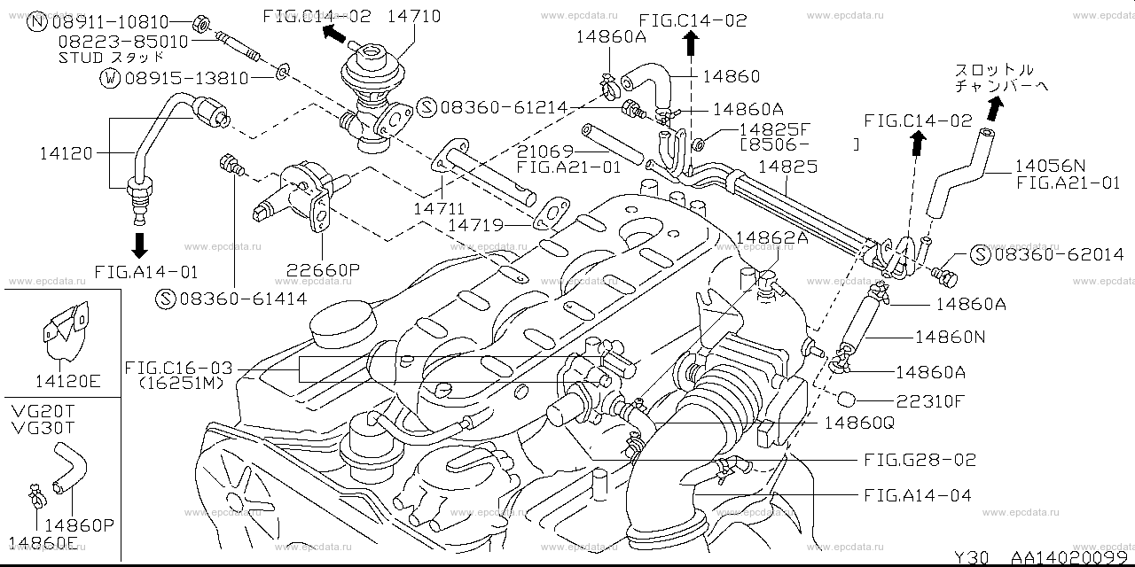 A1402 - EGR & second air (engine)