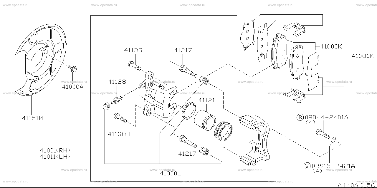 440 - front brake (chassis)