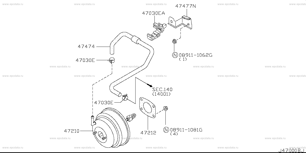 470 - brake servo & servo control (chassis)