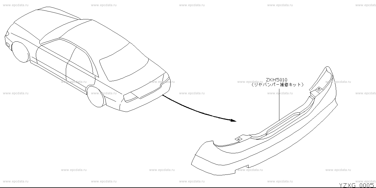 ZXG - car life supplies body rear parts 