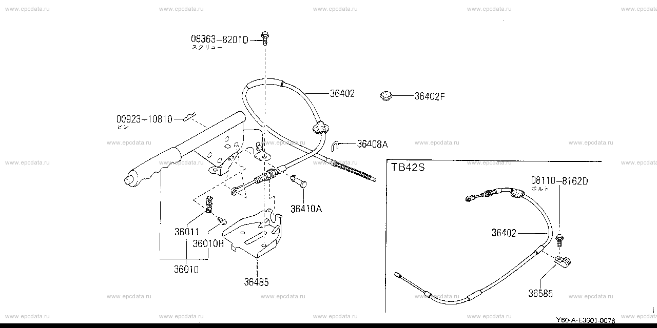 E3601 - parking brake control (chassis)