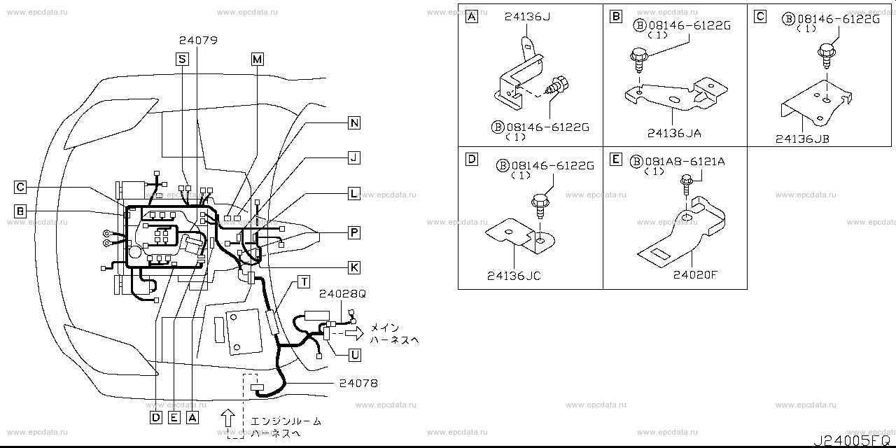 240 - wiring (Denso) for Fairlady Z HZ33 Nissan Fairlady Z - Auto parts -  Amayama