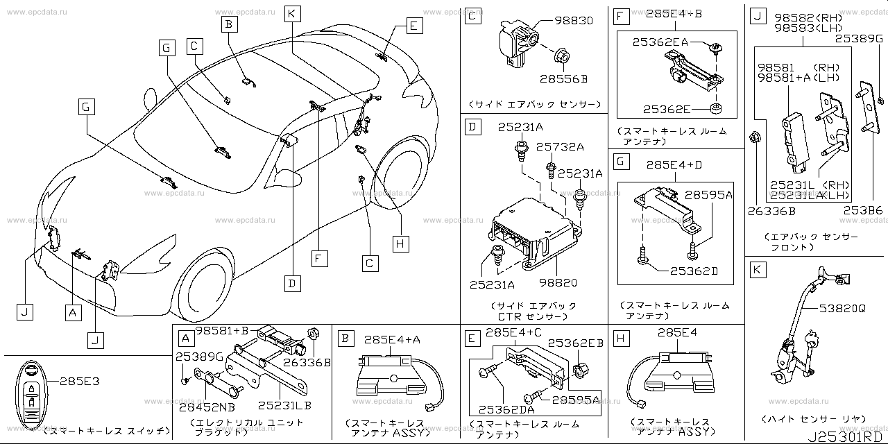 253 - electrical unit (Denso) for Fairlady Z Z34 Nissan Fairlady Z - Auto  parts - Amayama