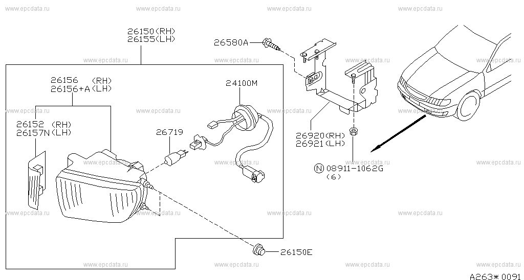 Каталог оригинальных запчастей nissan