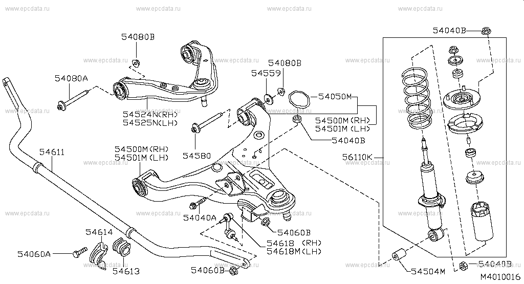 front-suspension-chassis-for-nissan-navara-d40-2-generation