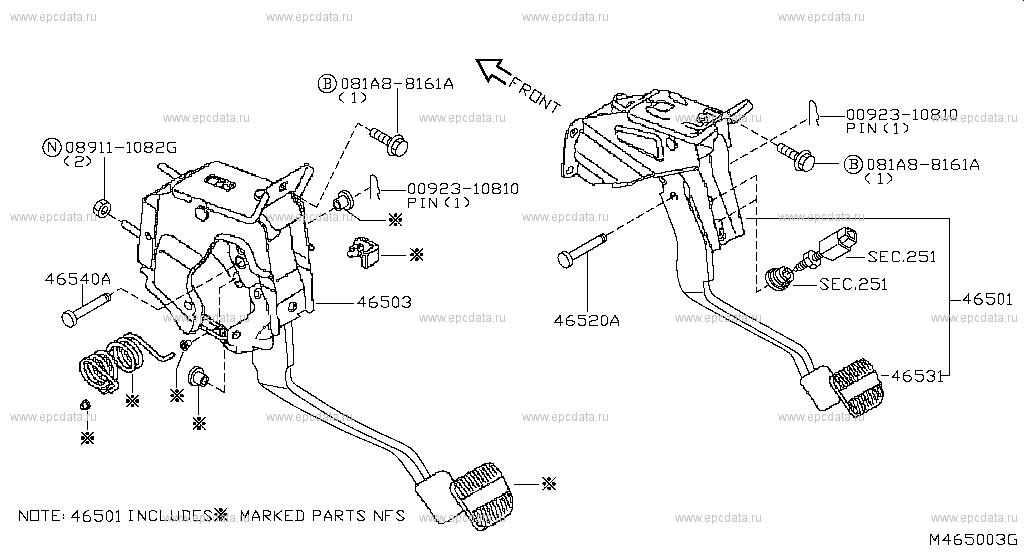 Brake & Clutch Pedal (Chassis)