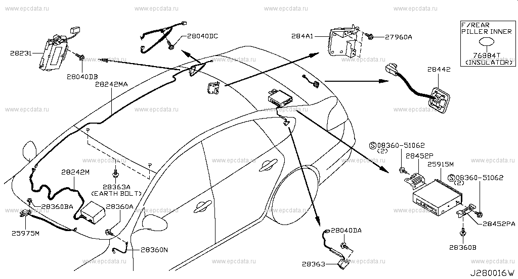 Audio & visual (denso) for Nissan Teana J32, 2 generation, restyling 09 ...