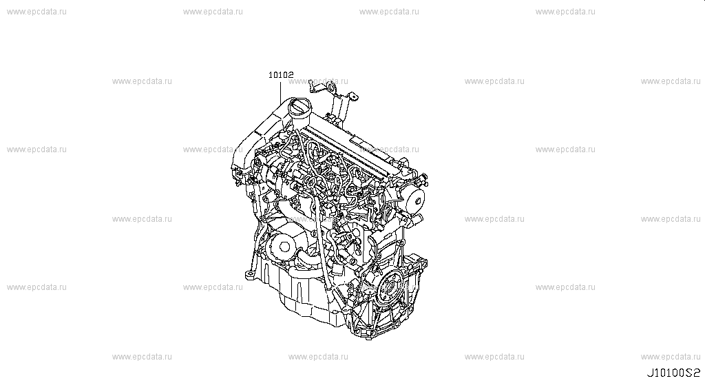 ﾍﾞｱ & Short Engine Assembly (Engine)