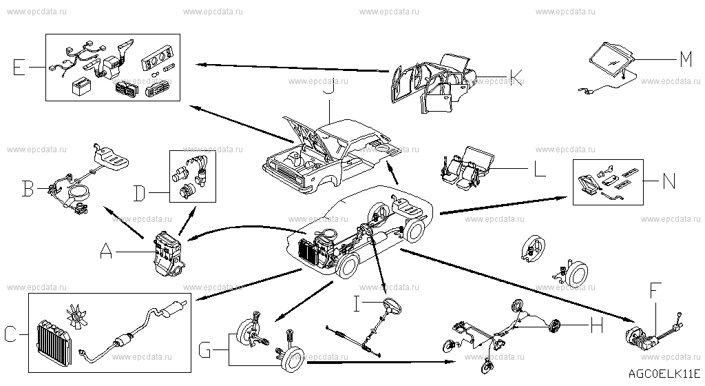 Nissan Micra With K11E Frame, 12.1995 - 02.1998 - Amayama