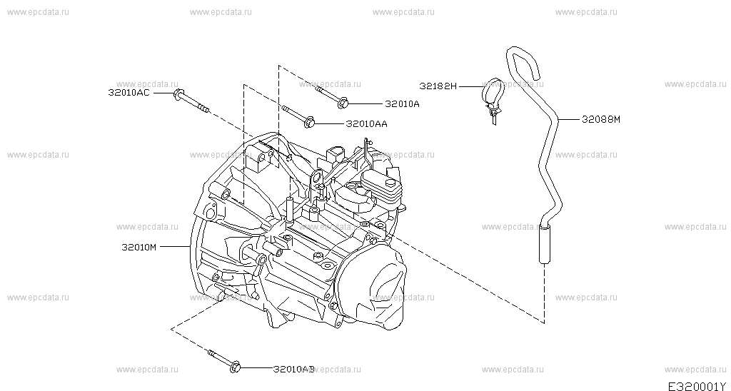 Manual transmission, transaxle & fit (unit) for Nissan Micra K12