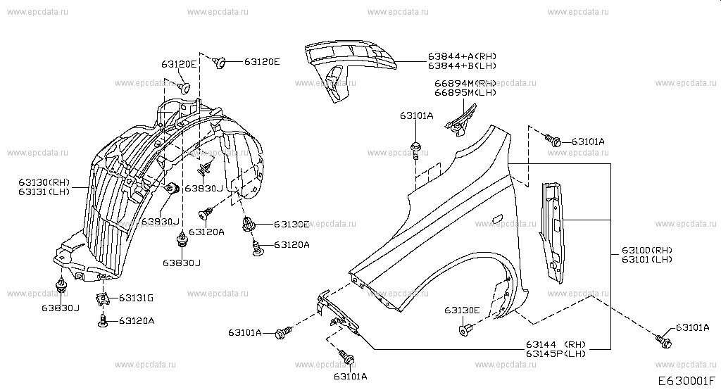 Body parts for Nissan Micra K12, 3 generation, restyling 11.2005 - 12.2007  - Nissan Car and Auto Spare Parts - Genuine Online Car Parts Catalogue -  Amayama