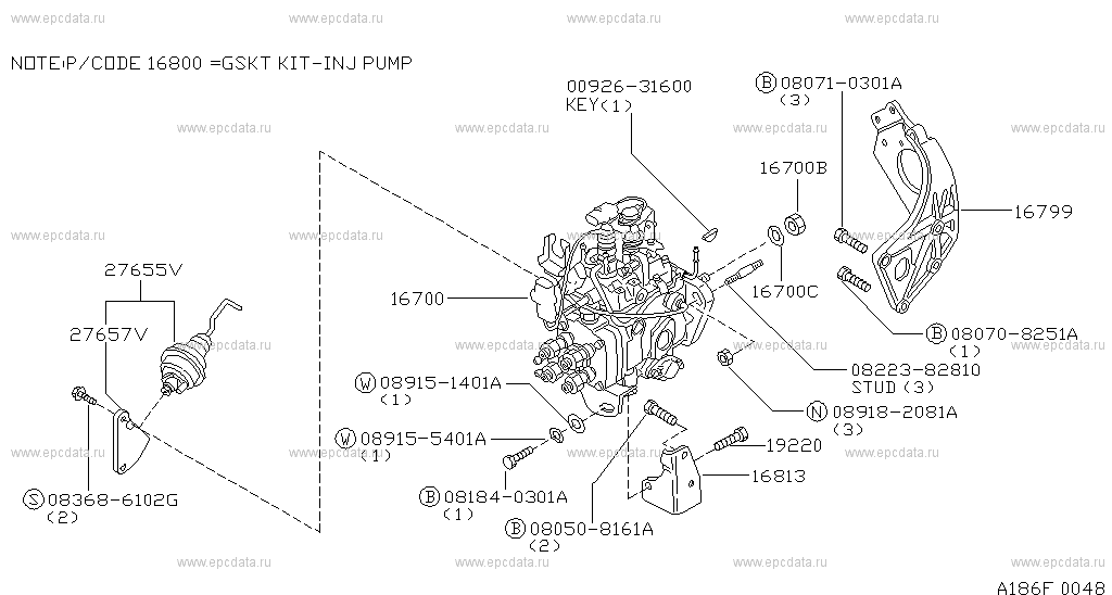 Fuel Injection Pump (Diesel)(Engine)