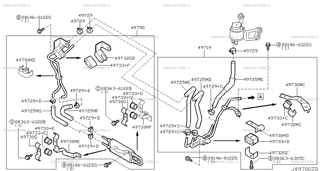 Power Steering Piping (Chassis)