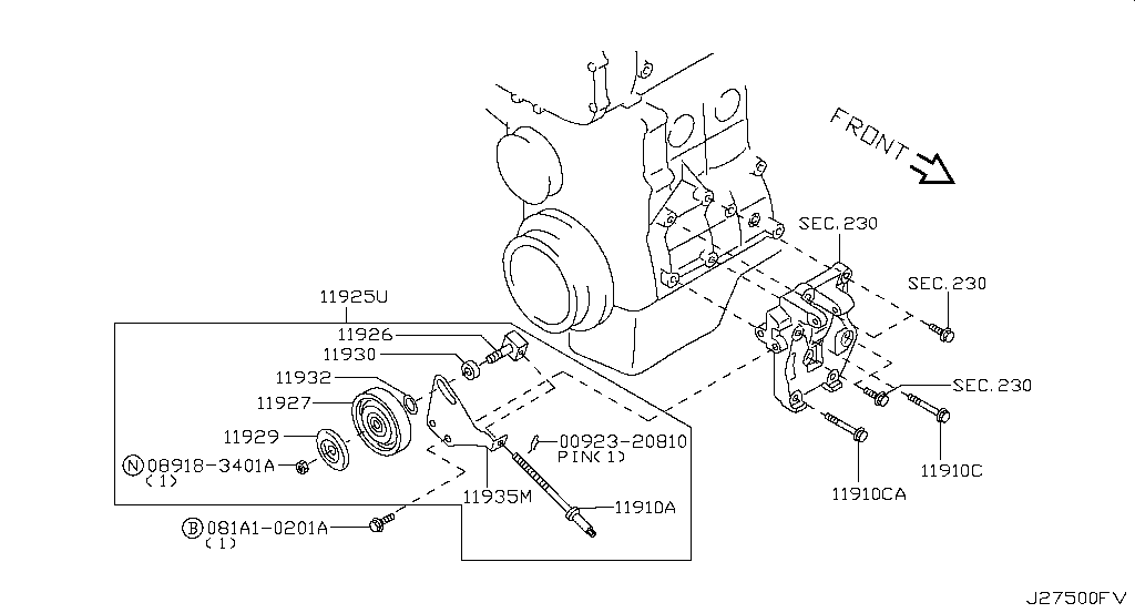 275 - COMPRESSOR MOUNTING & FITTING