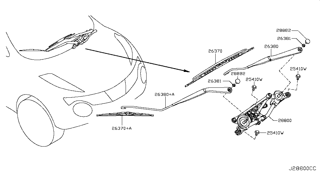 Размер дворников ниссан жук. 28891-1ka0a. Nissan 28800-1ka0c. Механизм стеклоочистителя Ниссан Джук. 28882-50j00 Nissan.