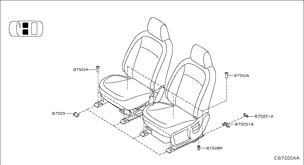 870 - FRONT SEAT