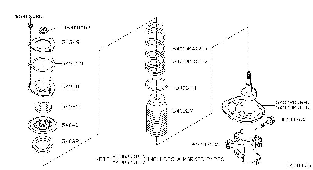 401 FRONT SUSPENSION For Almera N16E Nissan Almera Genuine Parts 401-front-suspension-for-almera-n16e-nissan-almera-genuine-parts