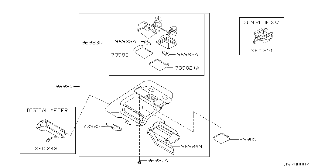 970 - ROOF CONSOLE
