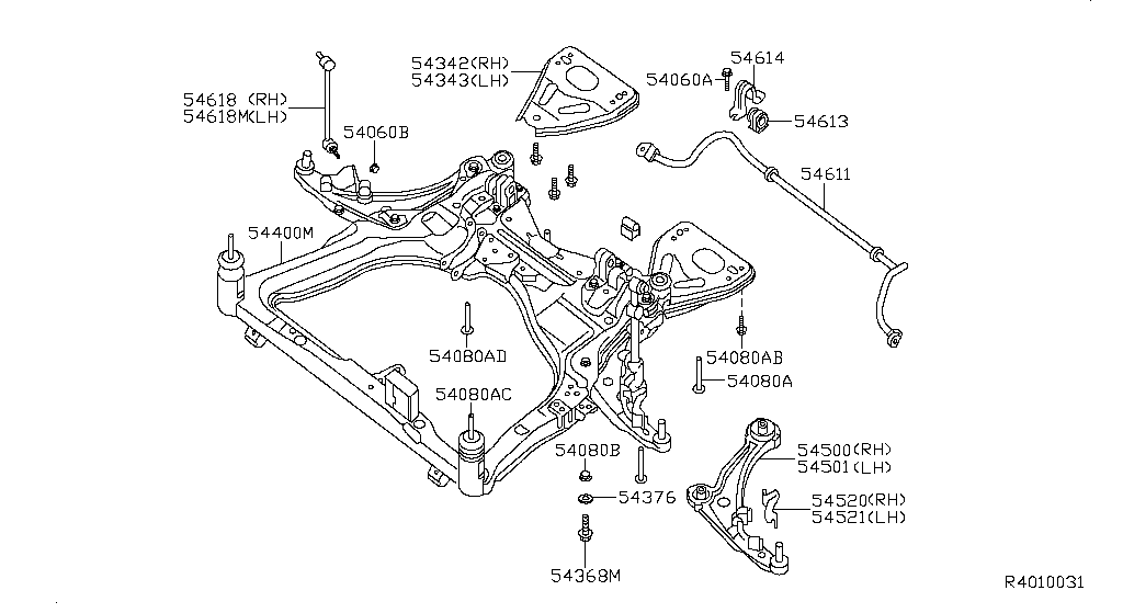 401 - Front Suspension For Altima Cl32 Nissan Altima - Genuine Parts 