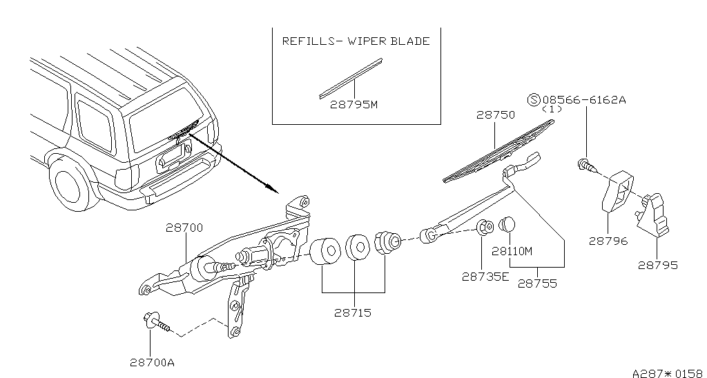 28780-0W000 Genuine Nissan Part